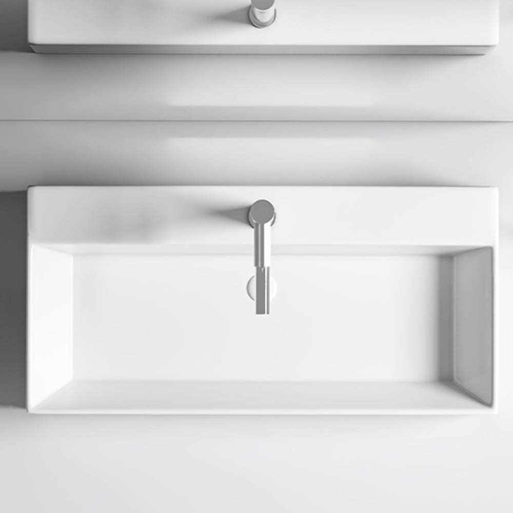 ST-L1098-80 대형 특대형 직사각 탑볼 탑카운터 세면대 세면기