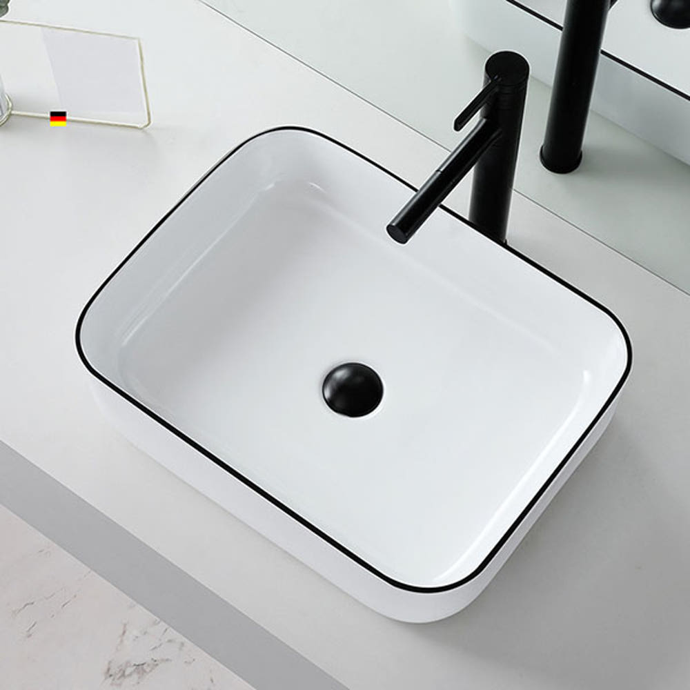 ST-L1025BL 블랙라인 사각 탑볼 탑카운터 세면기 세면대