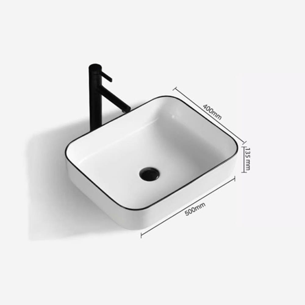 ST-L1025BL 블랙라인 사각 탑볼 탑카운터 세면기 세면대