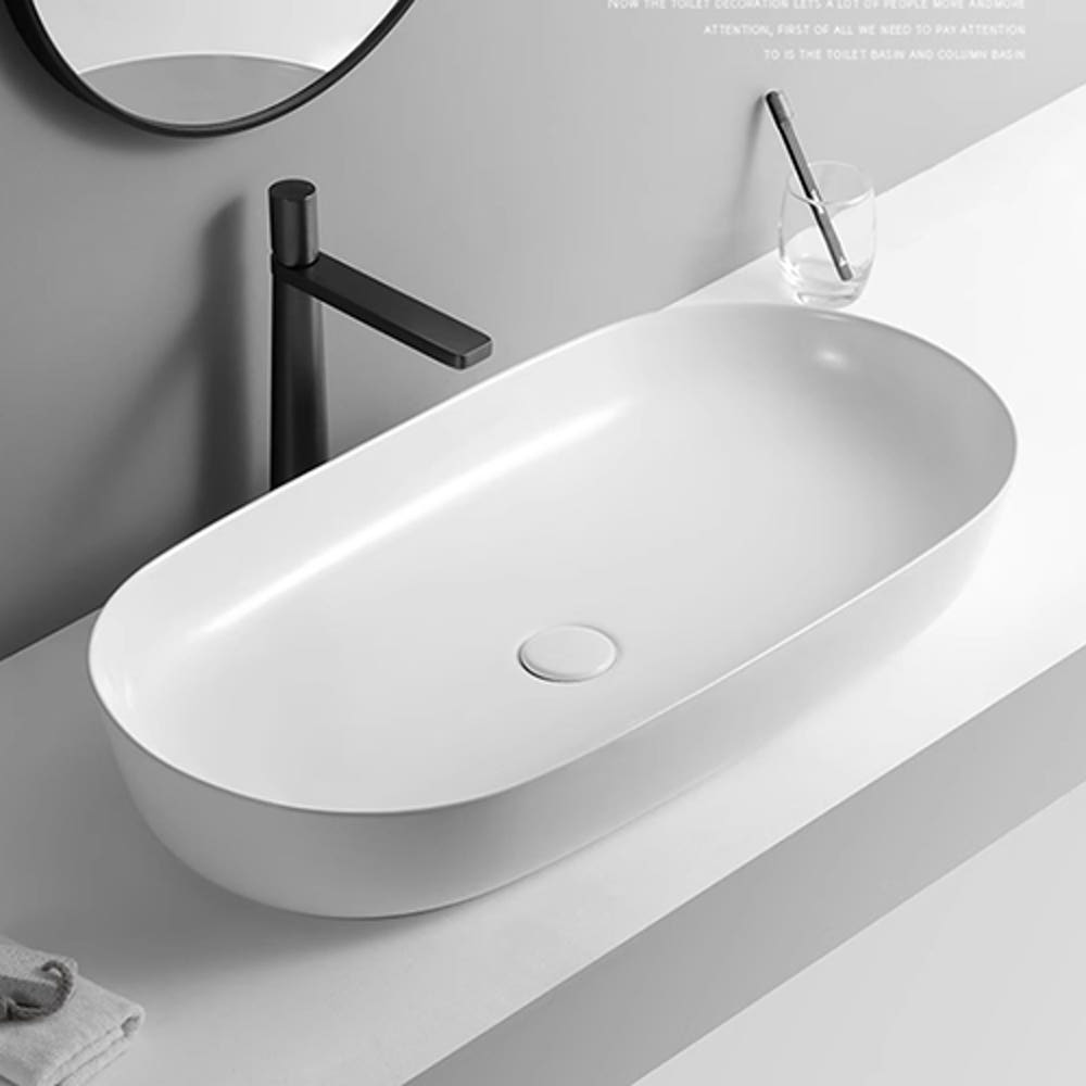 ST-L1575 화이트 특대형 대형 초대형 심플한 탑볼 탑카운타 세면대 세면기