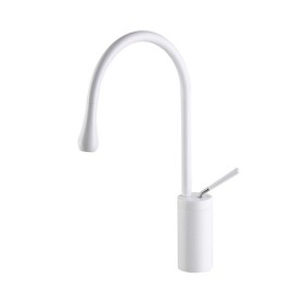 ST-1602W 무광 화이트 물방울모양 탑볼용 탑볼 세면대 세면기 수전 수도꼭지