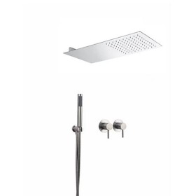 ST-1088NB 무광 니켈 벽매립형 매립식 폭포 레인 욕조수전 샤워수전