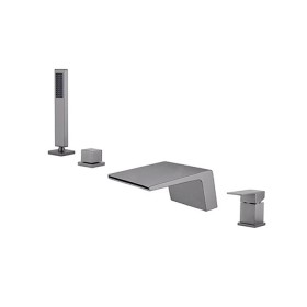 ST-04042DG 다크그레이 메탈그레이 4홀 폭포 욕조 샤워 수전