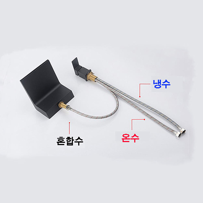 ST-02855NB 무광 니켈 사틴 2홀 대붙이 데크형 폭포 욕조수전