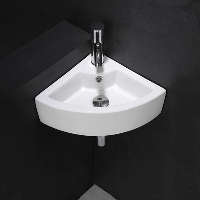 ST-L722 코너 코너형 벽붙이 벽걸이 반다리 세면기 세면대