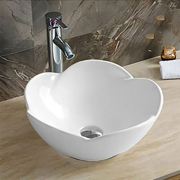 ST-L9078 꽃모양 원형 탑볼 탑카운터 탑카운타 모던 심플한 세면대 세면기