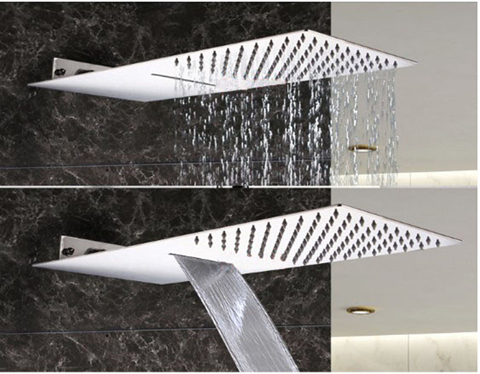 ST-A5230NB-2 무광 니켈 스텐 폭포 천정 샤워기 샤워헤드