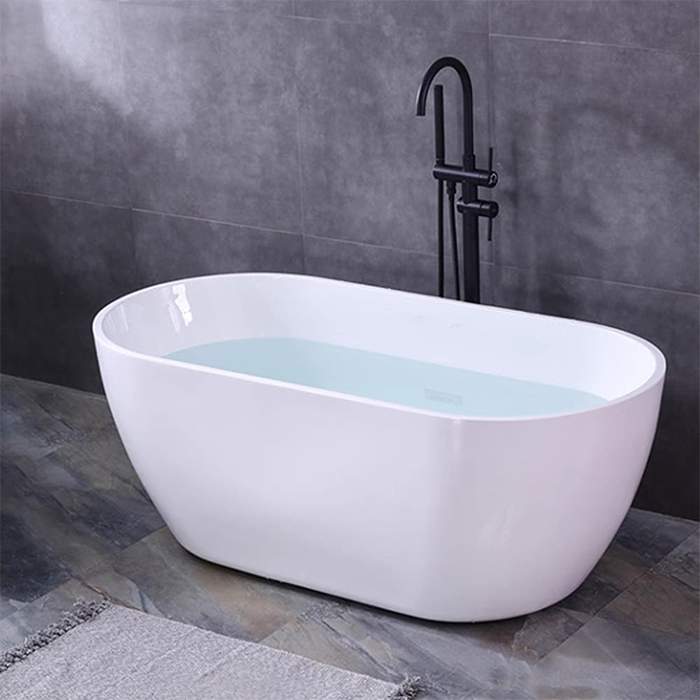 ST-NA6088 타원형 아크릴 모던 심플한 고급 이동식 이동형 프리스탠딩 욕조