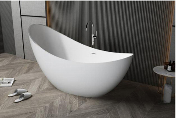 ST-LAR008 1700x800 인조대리석 레진 액상아크릴 이동형 이동식 프리스탠딩 욕조