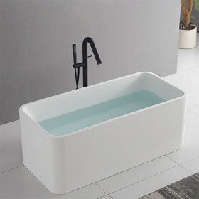 ST-LAR9810 1500x690 사각 인조대리석 레진 액상아크릴 이동형 이동식 프리스탠딩 욕조