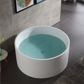 ST-LAR9878 원형 인조대리석 레진 액상아크릴 이동형 이동식 프리스탠딩 욕조
