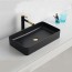 ST-L8427B 무광 매트 블랙 검정색 사각 심플한 탑볼 탑카운타 세면대 세면기