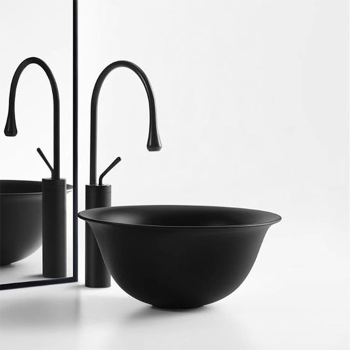 ST-L1174 Matt black 무광 매트 블랙 검정색 탑볼 탑카운타 세면대 세면기