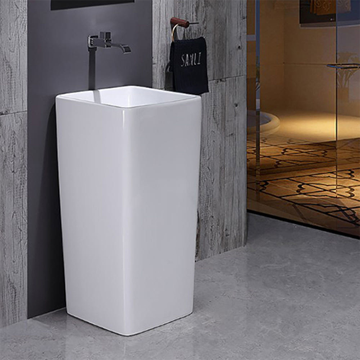 ST-L6004A 사각 무타공 스탠딩 스탠드 프리스탠딩 세면기 세면대