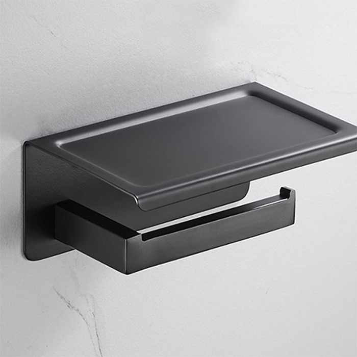 ST-A8072B 노출 무광 블랙 검정 304SUS 스텐 욕실 화장실 휴지걸이