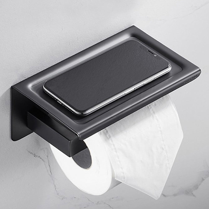 ST-A8072B 노출 무광 블랙 검정 304SUS 스텐 욕실 화장실 휴지걸이