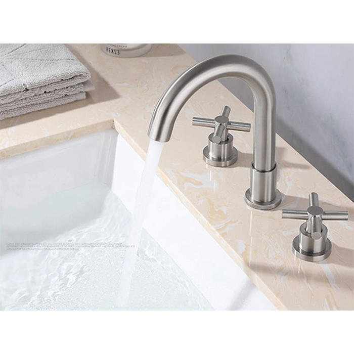 ST-03005NB 무광니켈 쓰리홀 매립수전