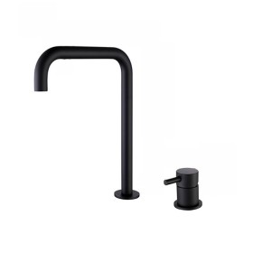 ST-02001B-무광블랙 투홀 매립수전