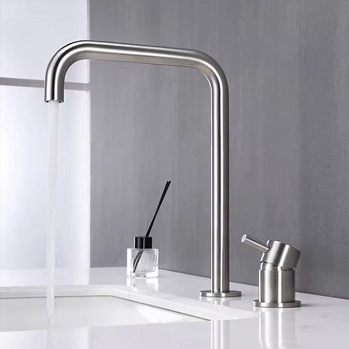 ST-02001NB-무광니켈 투홀 매립수전