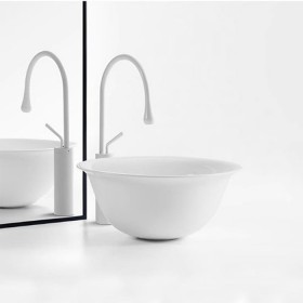 ST-L1174 Matt white 무광 매트 화이트 흰색 탑볼 탑카운터 세면대 세면기