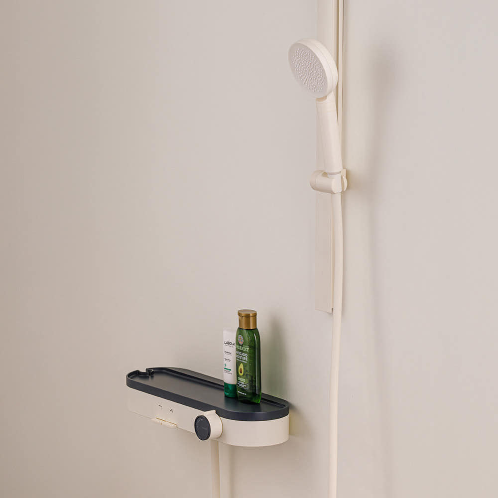 비반트 욕실 밀크 선반 샤워 욕조 수전 P1-600 MILK