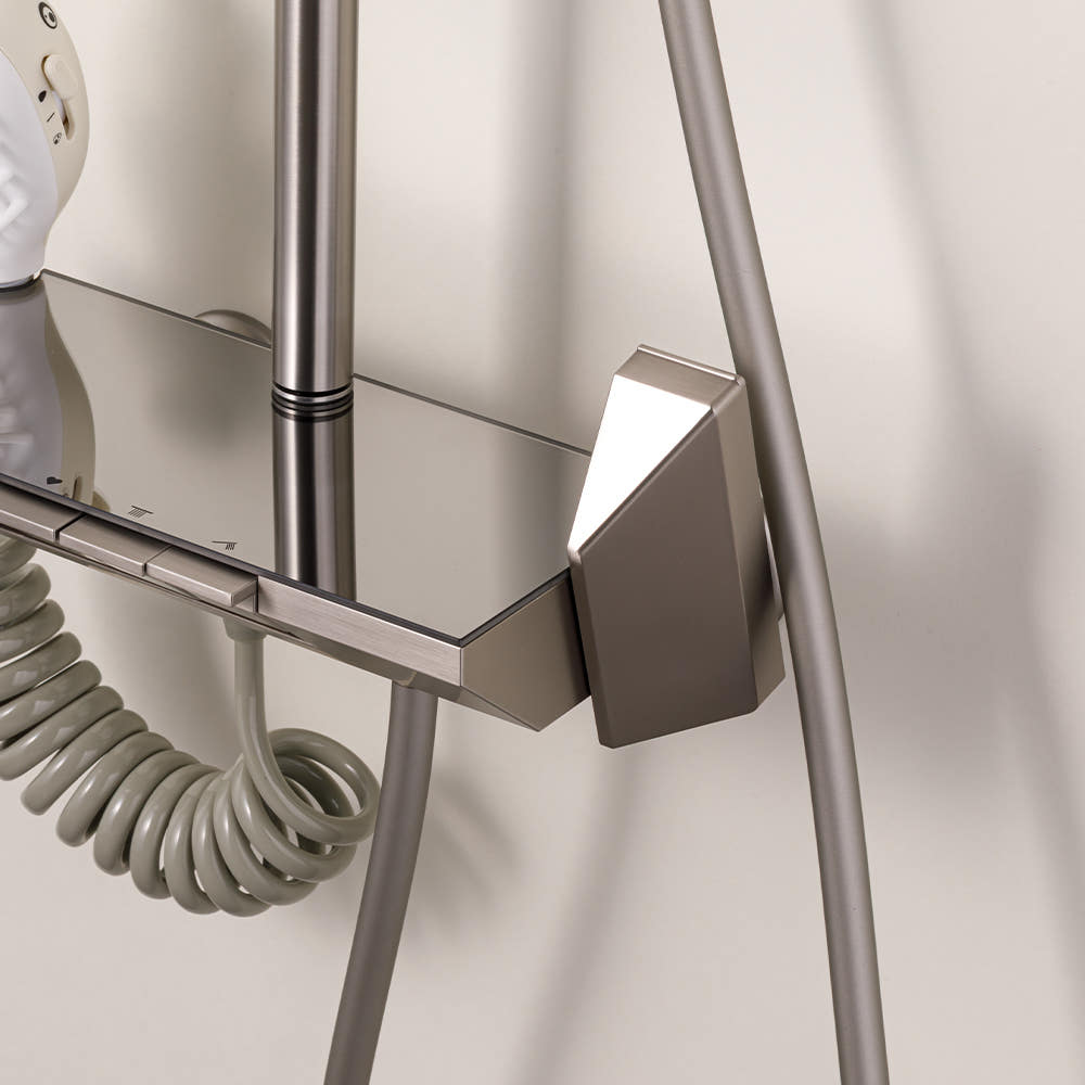 비반트 반려동물전용 샤워기 스마트 4ways 레인샤워수전 매트실버 P2-4000 MS