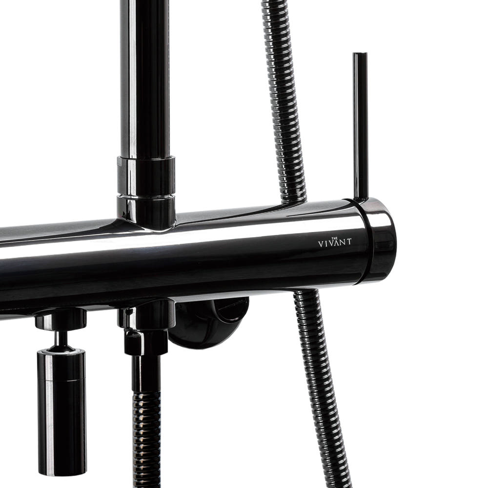 비반트 욕실 해바라기 샤워기 샤워 수전 VA4001 CB 콜드블랙