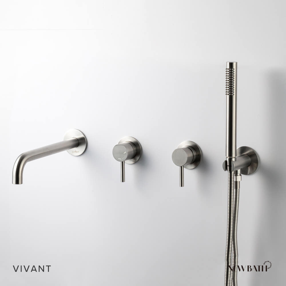 비반트 벽 매립 샤워 수전 니켈 S-PA600 MS