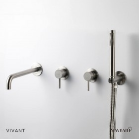 비반트 벽 매립 샤워 수전 니켈 S-PA600 MS