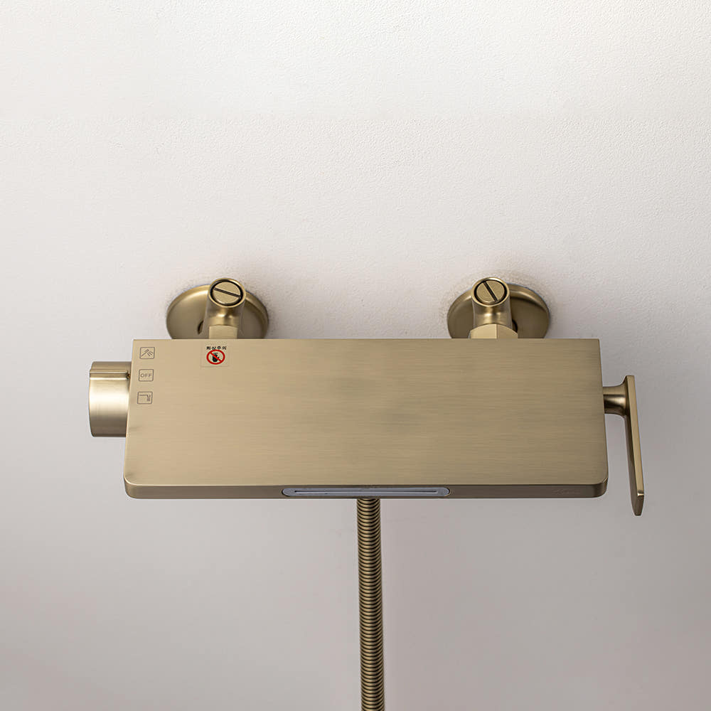 비반트 샤워 욕조 폭포 수전 샴페인 골드 RE600 CG