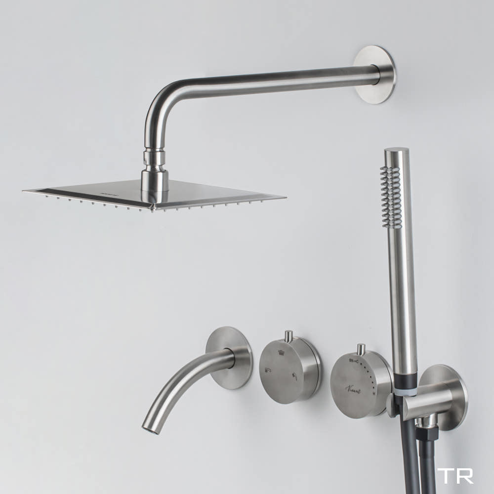 비반트 스텐 매립 해바라기 샤워기 샤워 수전 욕실 레인 무광 니켈 S-PB4001 MS