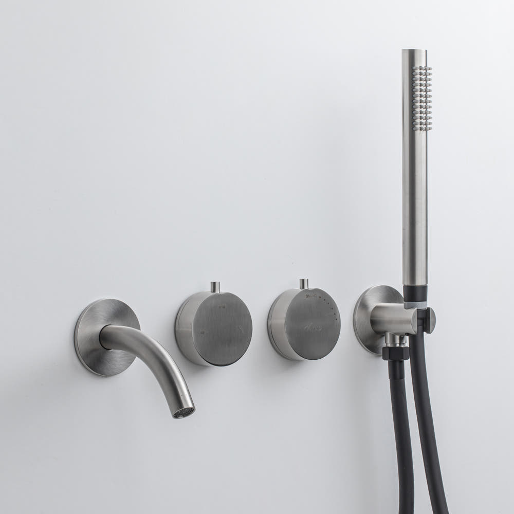 비반트 스텐 매립 해바라기 샤워기 샤워 수전 욕실 레인 무광 니켈 S-PB4001 MS