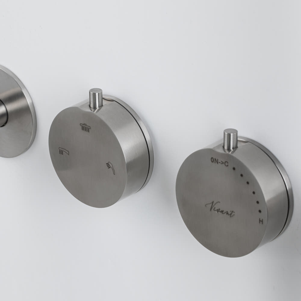 비반트 스텐 매립 해바라기 샤워기 샤워 수전 욕실 레인 무광 니켈 S-PB4001 MS