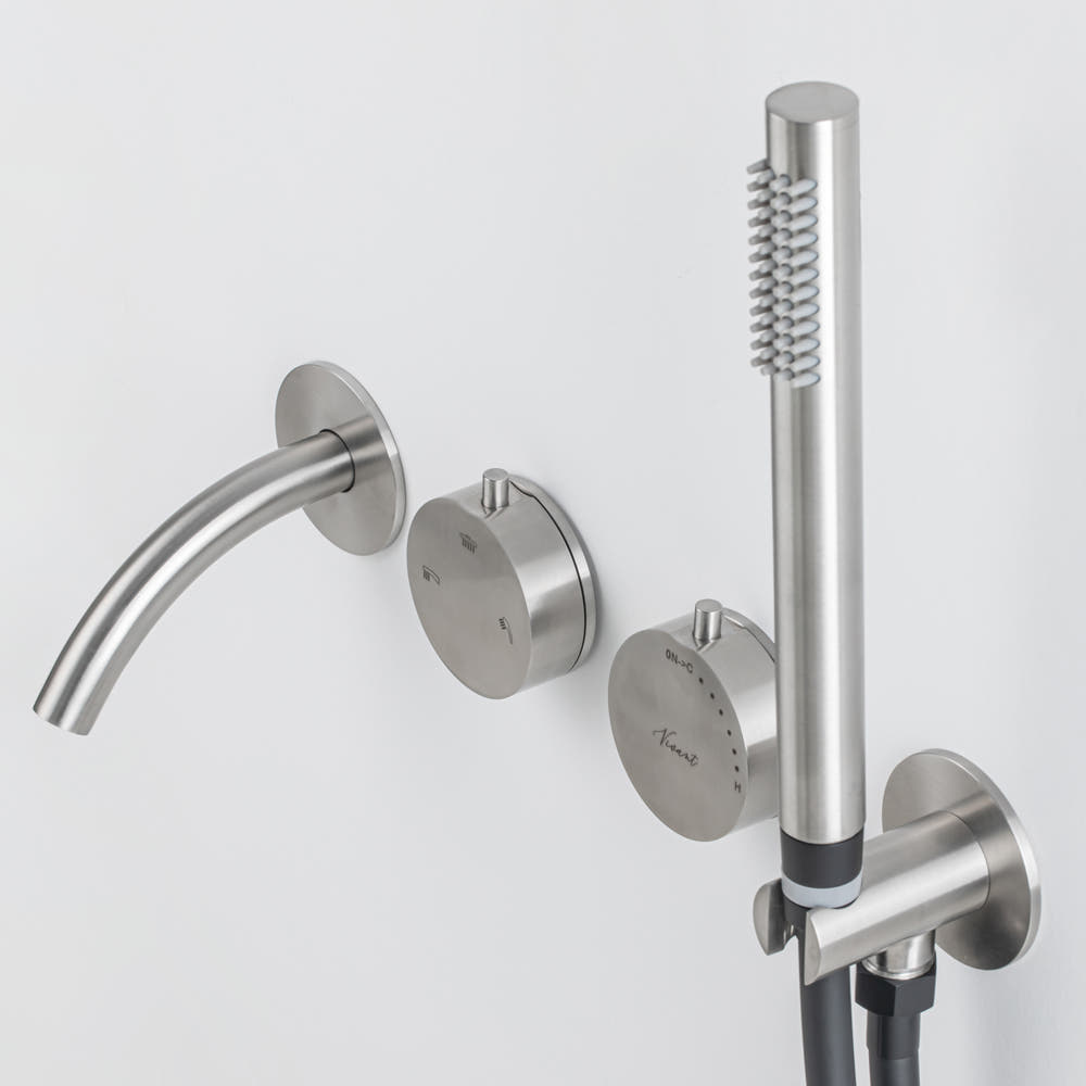 비반트 스텐 매립 해바라기 샤워기 샤워 수전 욕실 레인 무광 니켈 S-PB4001 MS