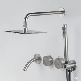 비반트 스텐 매립 해바라기 샤워기 샤워 수전 욕실 레인 무광 니켈 S-PB4001 MS